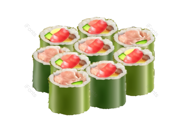 日本图片,日本美食元素,寿司PNG,大米免抠素材